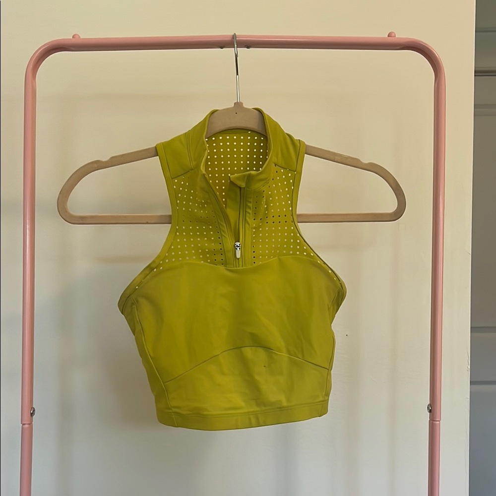 Lulu lemon crop neon athletic top